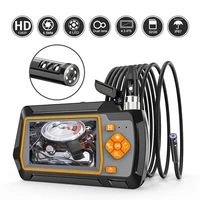 1080p 5 5mm single dual lens endoscope camera with 4 3 ips lcd inspection camera with 6 led 32gb tf for car sewer inspection
