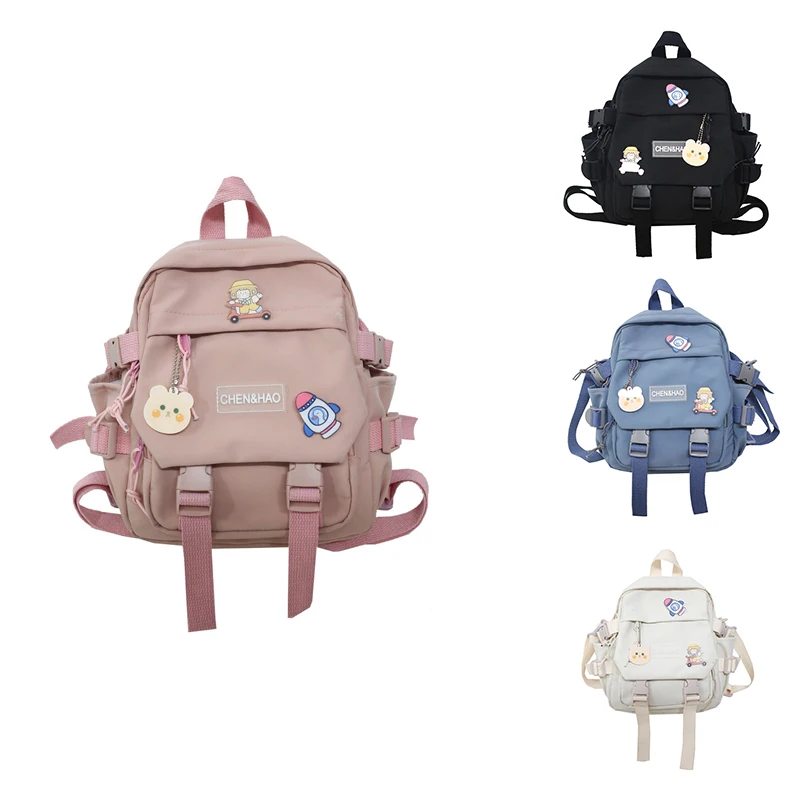 

Women's Backpack Girls School Bag Waterproof Nylon Fashion Japanese Casual Young Girl's Bag Female Mini