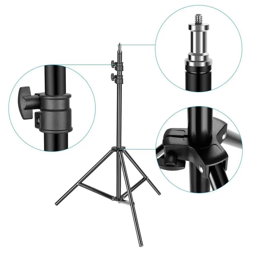 Zayex 2 м фотостудия для кольцевой фотостудии с винтовыми штативами 1/4