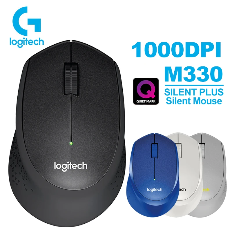 Мышь Logitech M330 SILENT PLUS двухсторонняя роликовая Беспроводная с USB приемником|Мыши| |