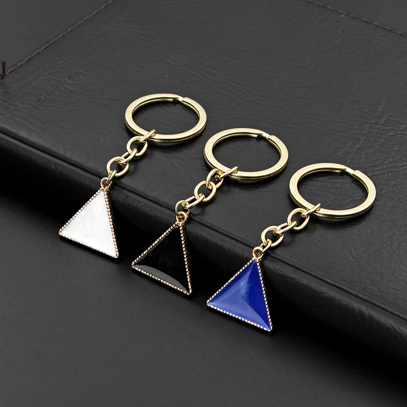 

Автомобильный брелок треугольный брелок креативный брелок Металлический брелок для ключей брелок автомобильные аксессуары