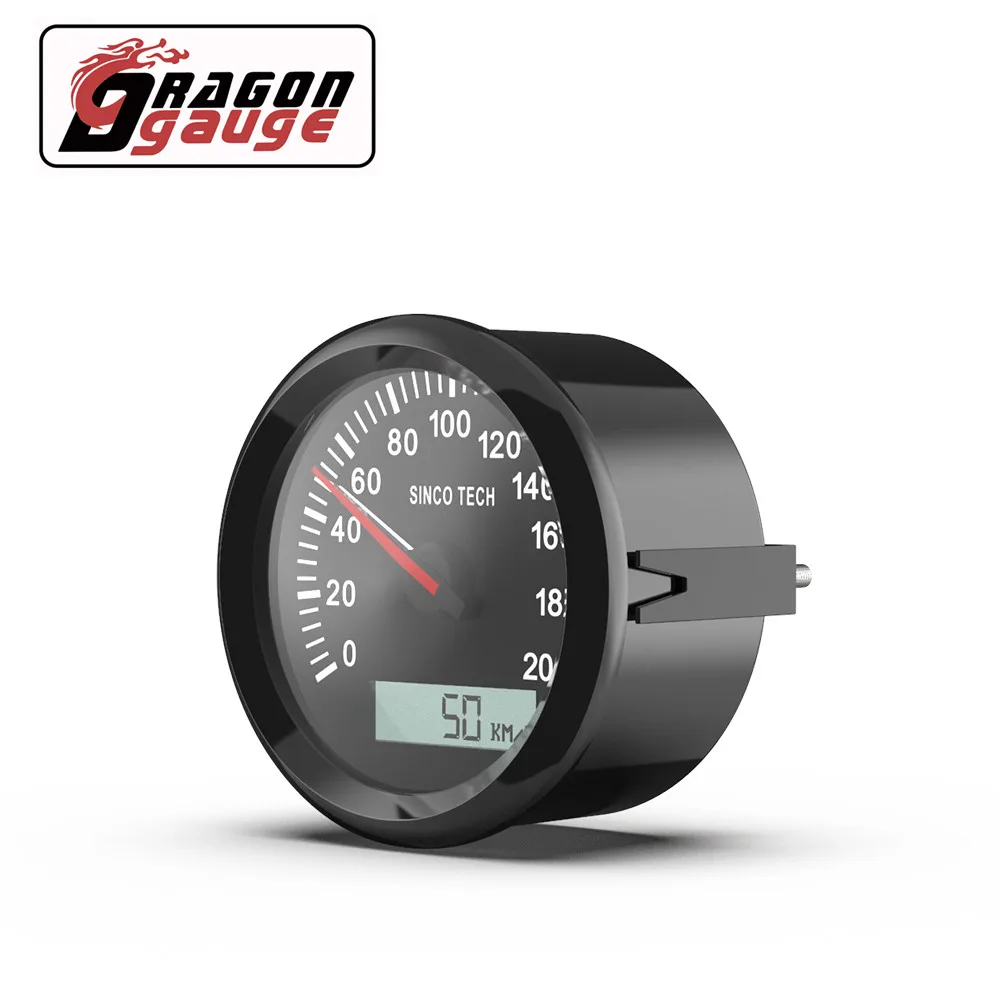 DRAGON Дракон 85 мм Универсальный GPS Спидометр указатель ЖК дисплей одометр 200 км/ч с