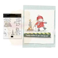 christmas kids metal cutting dies and stamp scrapbooking diy paperphoto cards new cutting dies craft cuts 2021