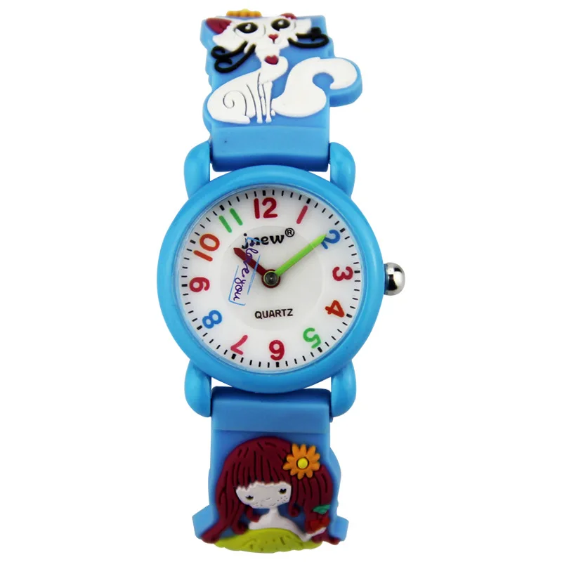 Cartoon Animal Children's Watch Flower 3D Waterproof Cute Quartz Wristwatch Girls Student Kids Colorful Watches Gift Clock enlarge