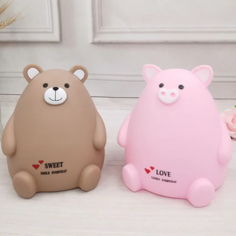 

Desirable Piggy Bank Large Capacity Children's Anti-fall Piggy Bank Cartoon Cute Piggy Bank Decorative Ornament Coin Storage Box