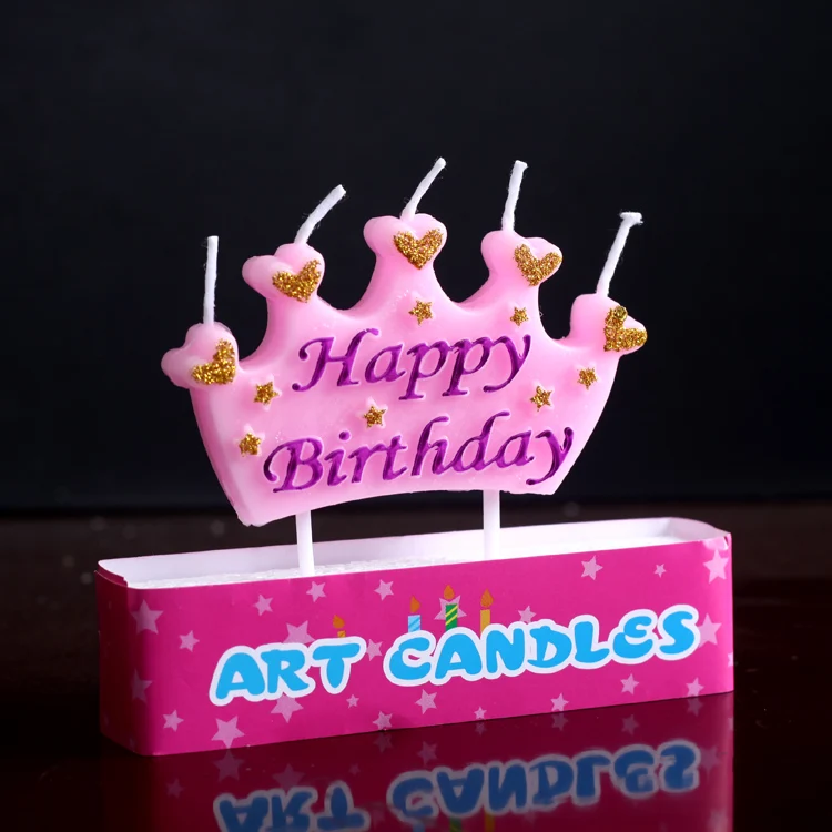 Креативные ароматизированные свечи для дня рождения свадьбы корона