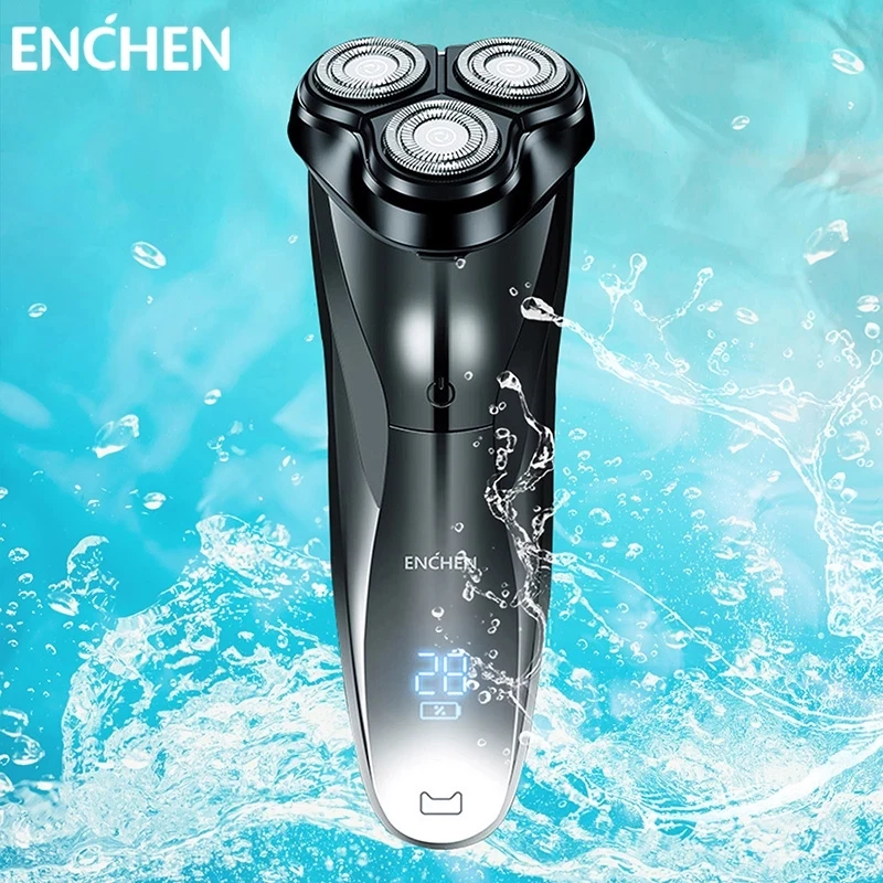 

ENCHEN Blackstone 3D Electric Shaver Razor For Men Wet & Dry Dual Use LCD Display Face Beard Shaving Trimmer Rechargeable
