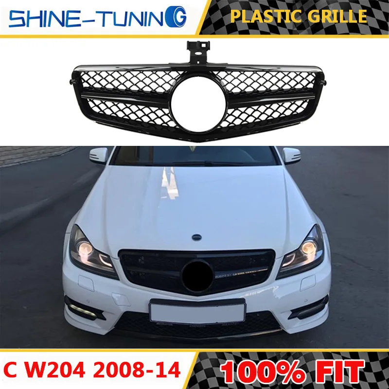 Подходит для C Class W204 C63 подходит amg matte black c200 c180 c300 c230 c280 c350 c63 style с