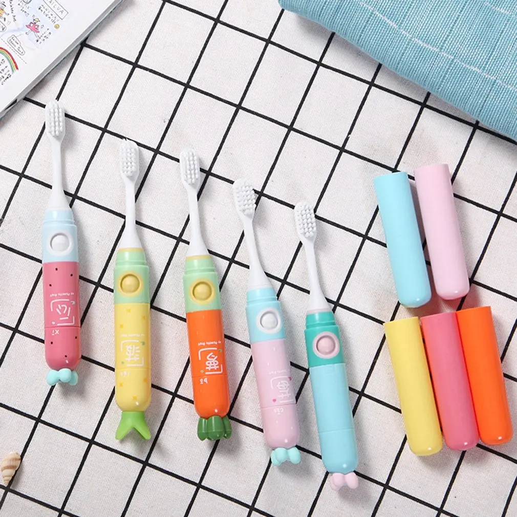 

Adult Children Creative Electric Toothbrush Portable Mini Ultrasound Couple Kids Cartoon Travel Set Acoustic Wave