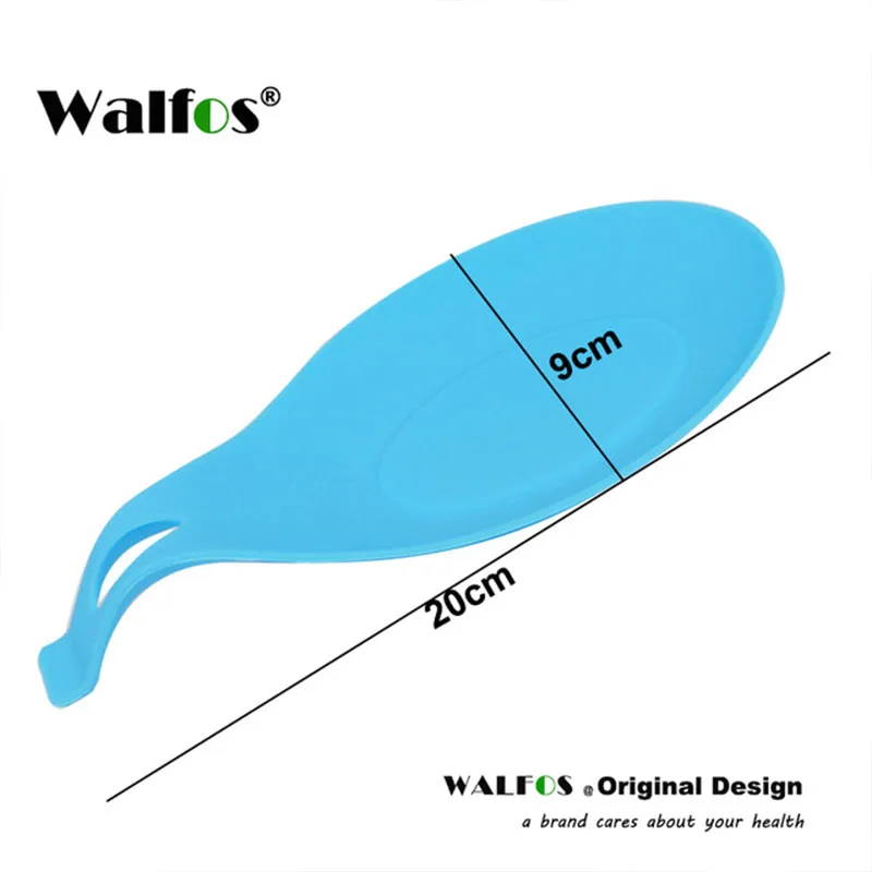 WALFOS 1 piece Silicone Spoon Rest Heat Resistant Kitchen Utensil Spatula Holder Cooking Tool (Random Color) | Дом и сад