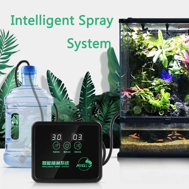 

Intelligent Spray System Touch Screen Sprinkler System Tropical Rain Forest Ecological Cylinder Sprinkler Misting System
