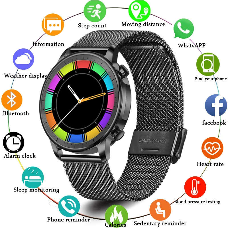 Смарт-часы LIGE унисекс с пульсометром и тонометром | Электроника