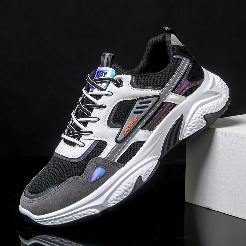 

Spring Running Shoes For Men Low Top Mens Designer Shoes Lace Up Man Sport Sneakers Mesh Breathable Men Athletic Shoes