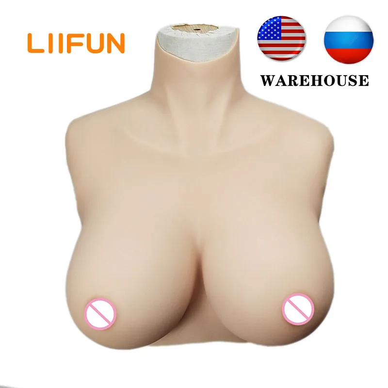 

Realistic Shemale Fake Boobs Huge Cup Breast Forms Tits Crossdresser Boob For Drag Queen Transgender Sissy Cosplay Costume Chest