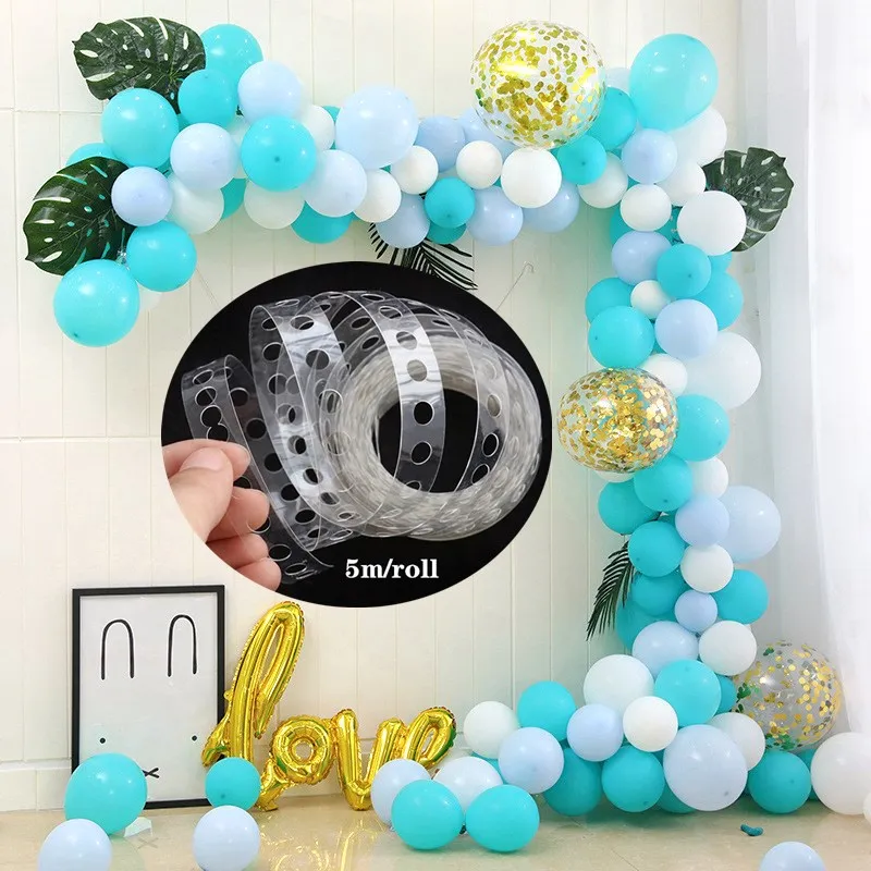 

Balloons Accessories 5M Confetti Balloon Chain Wedding Party 30 Birthday Backdrop Decor Balloon Chain Arch Decor Happy Birthday