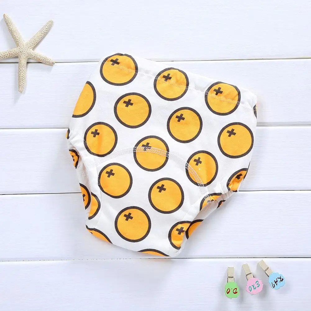 

6pcs Diapers Training Pants Reusable Cute Baby Personality Breathable Cartoon Printing Splicing Wrap Cloth Nappy Changing