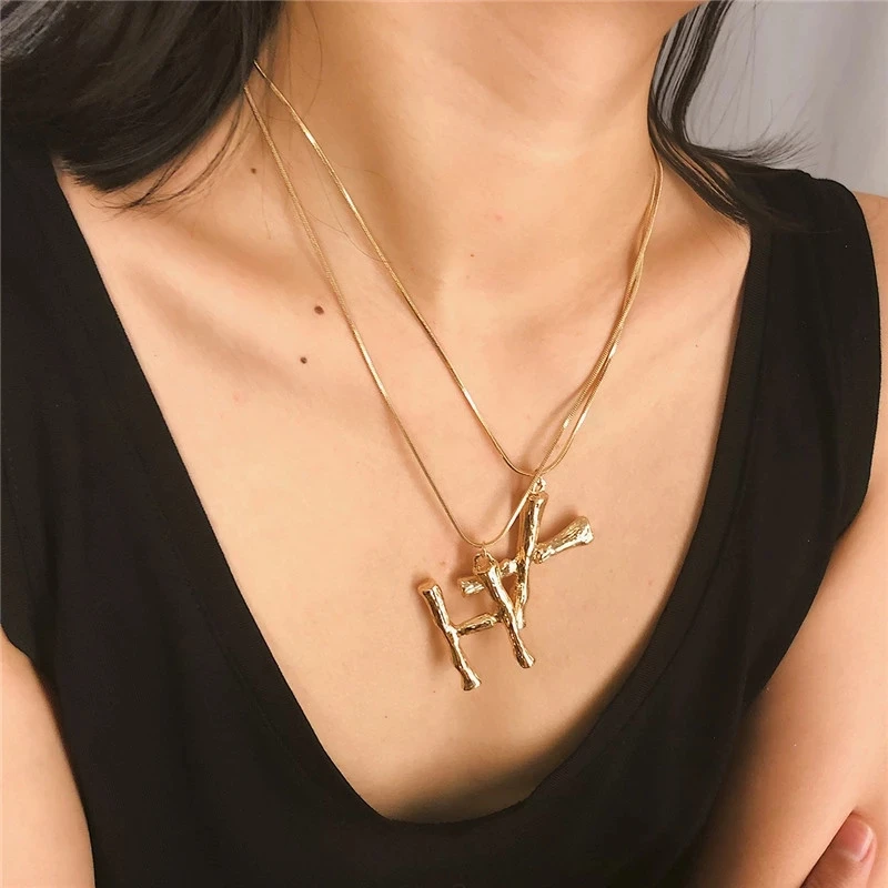 2019 дизайнерское Оригинальное Столичное 26 ожерелье с буквенными подвесками