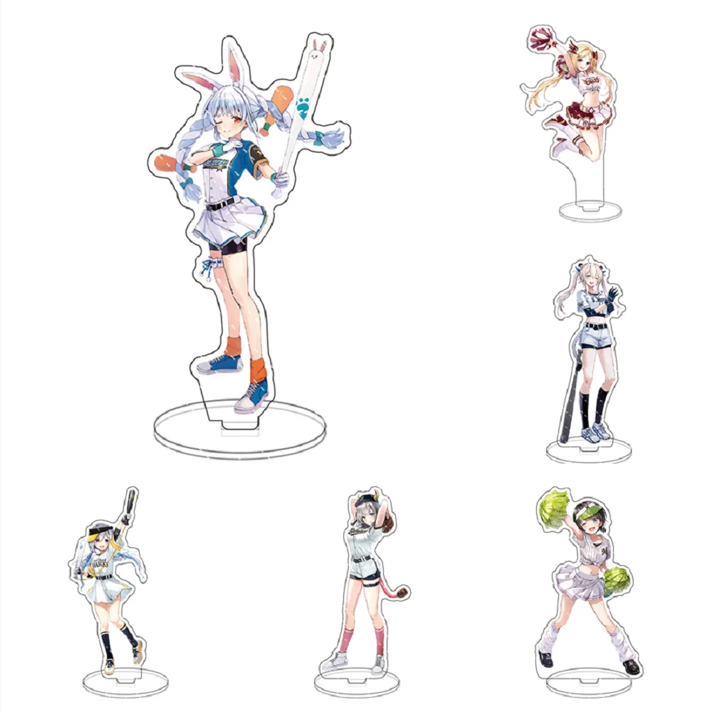 

Anime Hololive Vtuber Acrylic Usada Pekora Uruha Rushia Hosimati Suisei Inugami Korone Bags Stand Model Figure Fans KeyChain