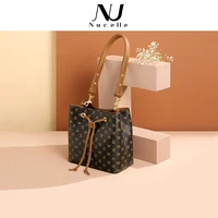 womens diagonal bag new fashion large capacity bucket bag in autumn and winter leisure soft retro shoulder bag