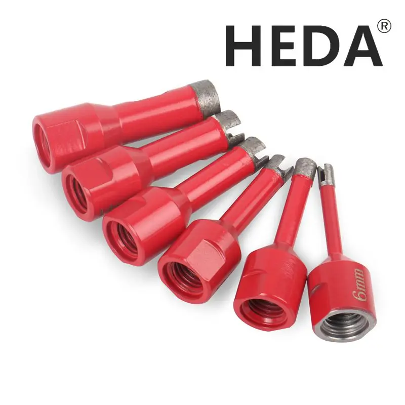 

HEDA 6-16mm M14 Thread Sintering Diamond Wet Core Hole Saw Drill Bits for Marble Granite Brick Tile Ceramic Concrete