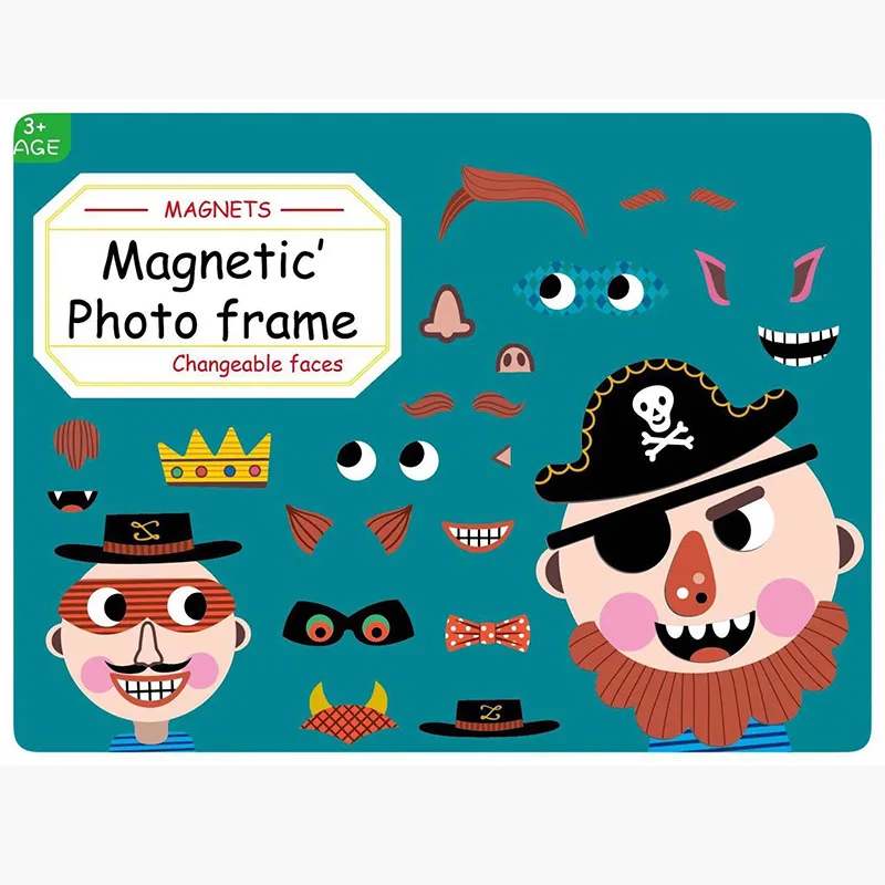 33-38pcs Intelligent Magnetic frame 3D Puzzles Jigsaw Brain Training Game learning Educational Toys for children Gifts | Игрушки и хобби