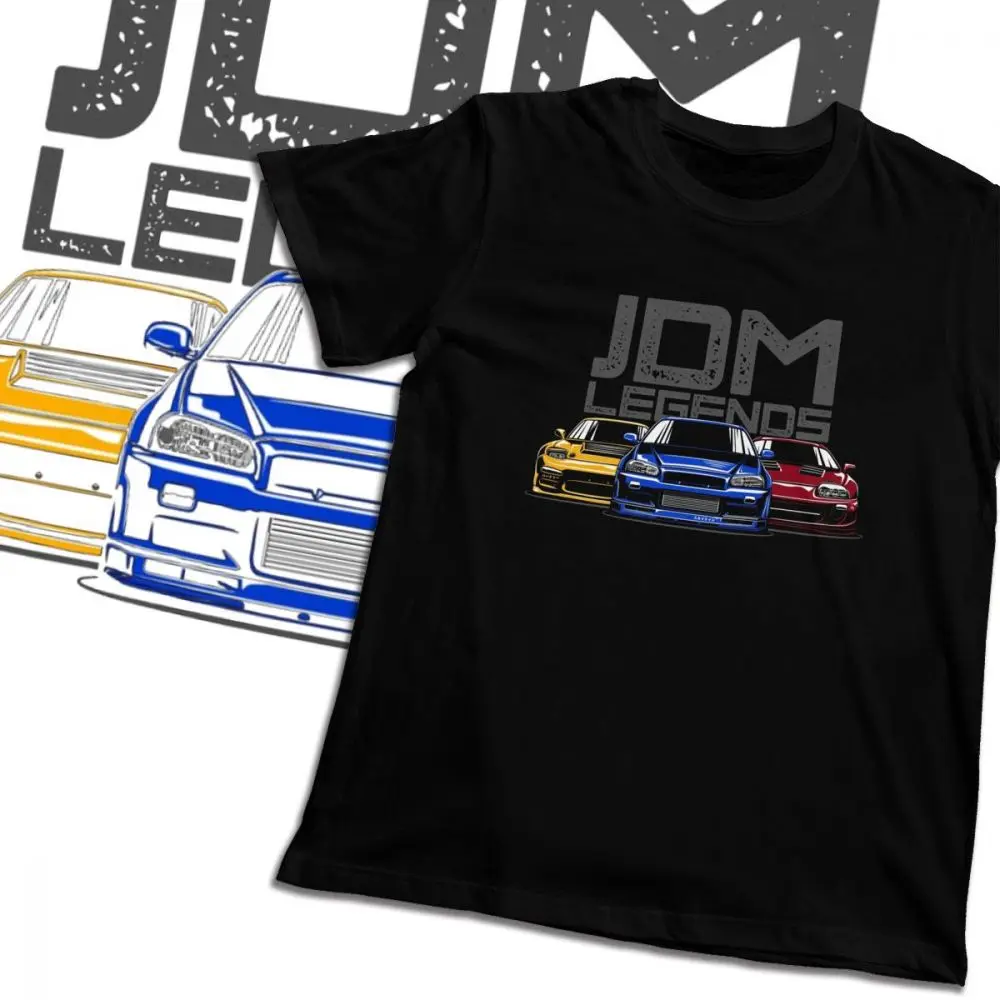 Модная дизайнерская футболка JDM Legend Классическая Японская спортивная в стиле