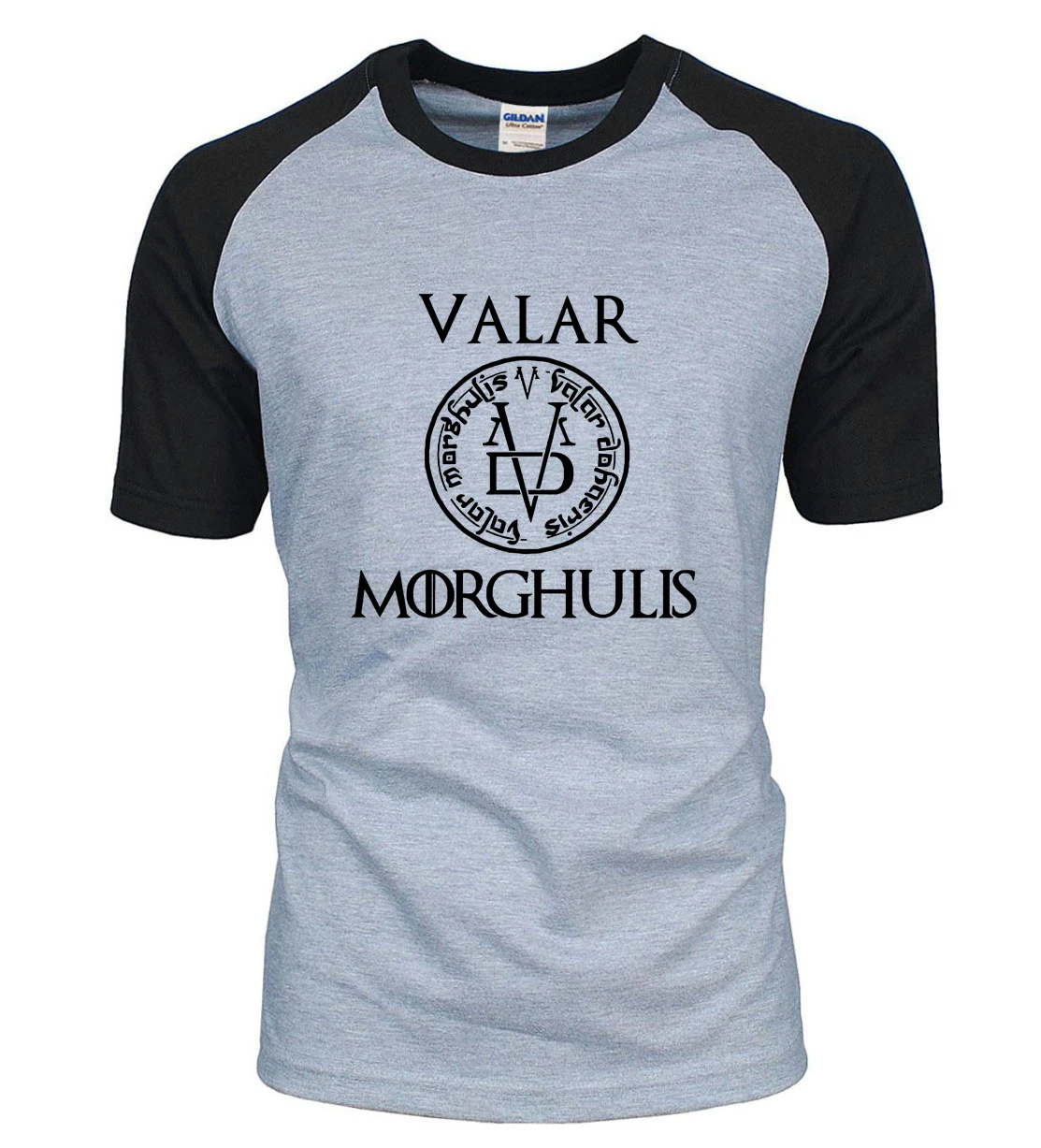 Мужские футболки Valar Morghulis Мужская футболка с реглан Valyrian летняя повседневная