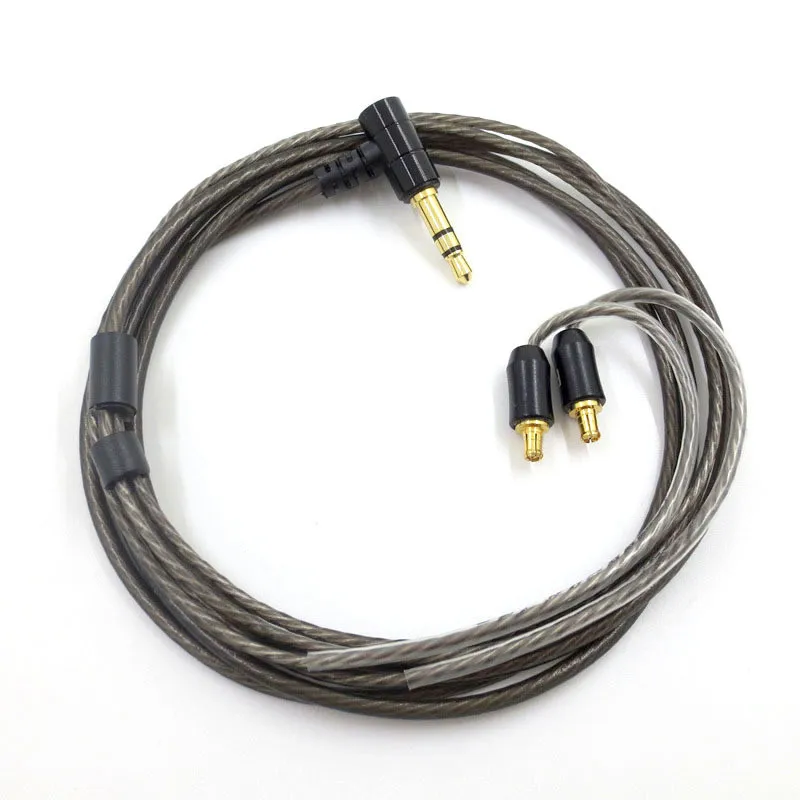 A2DC Замена аудиокабеля для Oriolus SE215 A2DC LS70 IM50 MMCX 0,78 2pin серебристый шнур с покрытием проволоку 23 AugT2 - Цвет: A2DC