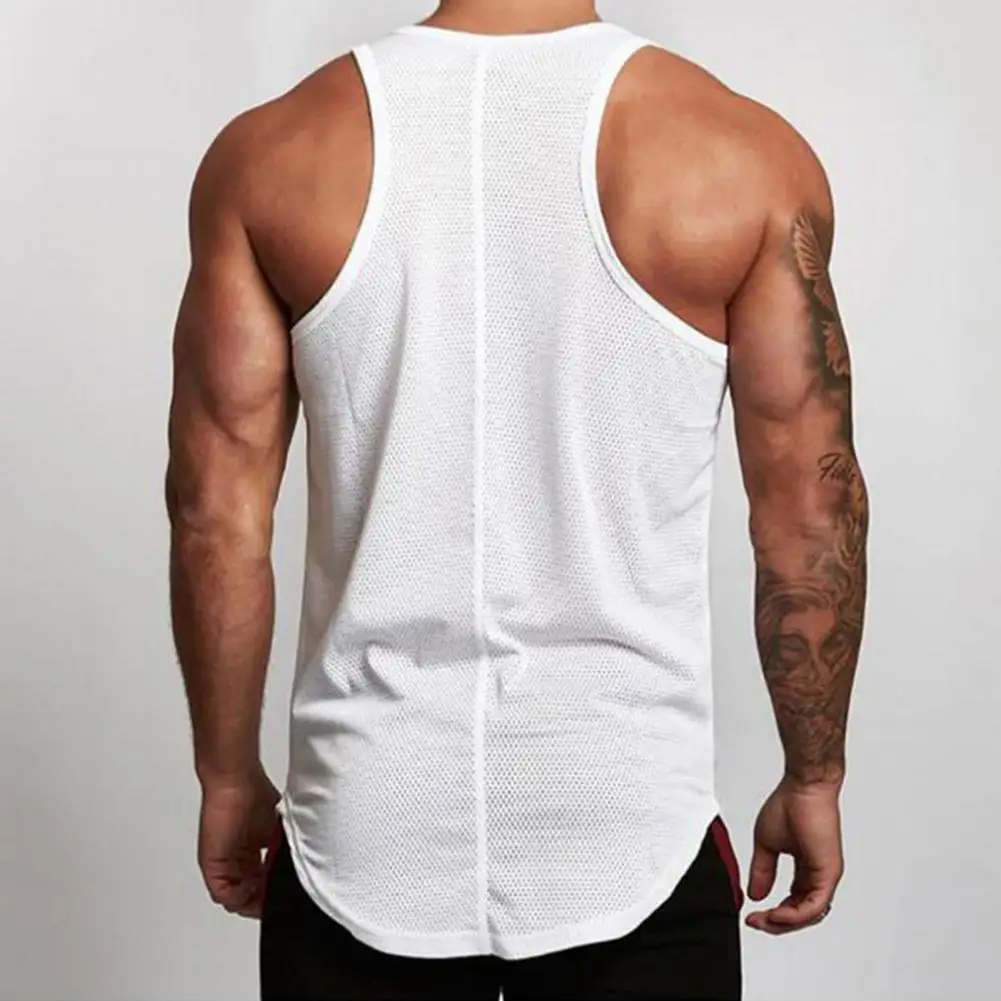 

Stars Printing American Flag Print Running Vest Men Stripe U Neck Bodybuilding Vest Pullover Top