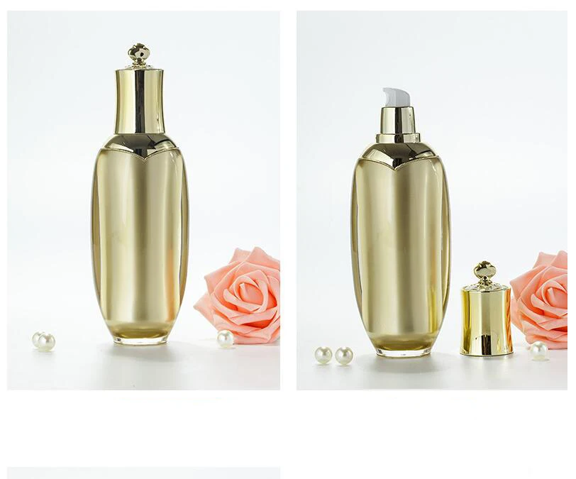 80 мл золотая акриловая бутылка в форме короны для