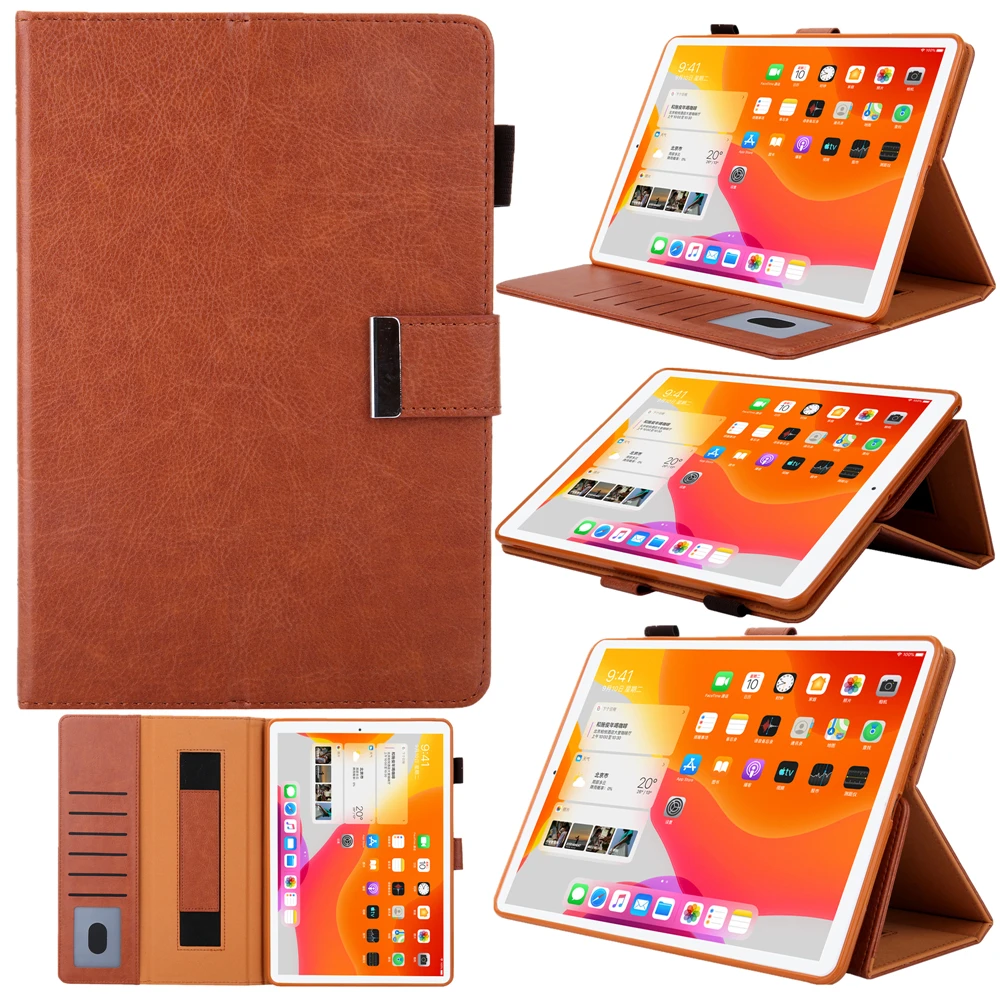 

For iPad Mini 6 Leather Case Mini 1 2 3 4 5 Smart Cover Flip Case iPad Pro 11 10.5 iPad 10.2 9.7 Air 1 2 4 10.9 Card Slots Cover