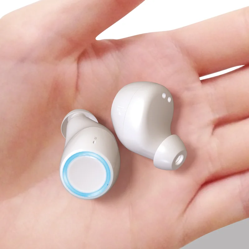 Белый MIJIA TWS ME V5 Bluetooth наушники с двойной ручкой мини Беспроводные спортивные наушники сенсорные наушники-вкладыши bluetooth-гарнитура - Цвет: Белый