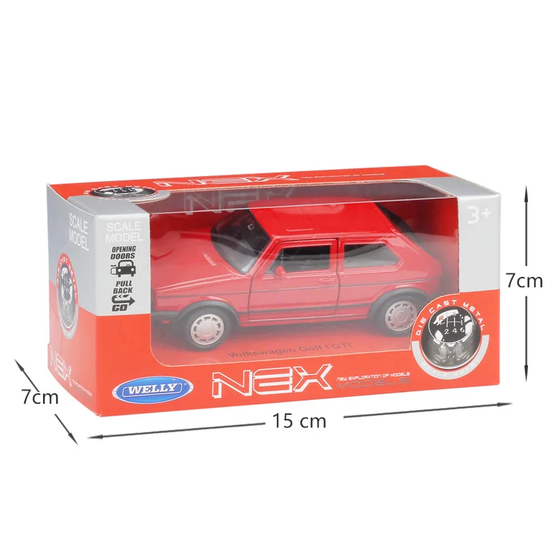 WELLY литье под давлением 1:36 вытяжка назад Volkswagen Golf GTI Классическая Имитация модель
