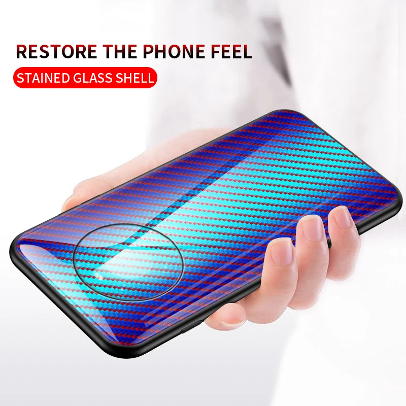 Чехол из углеродного волокна для HUAWEI Mate20Lite 20Pro 30Pro 40Pro HONOR 8X 8S 7X 7C X10LITE Оригинальный