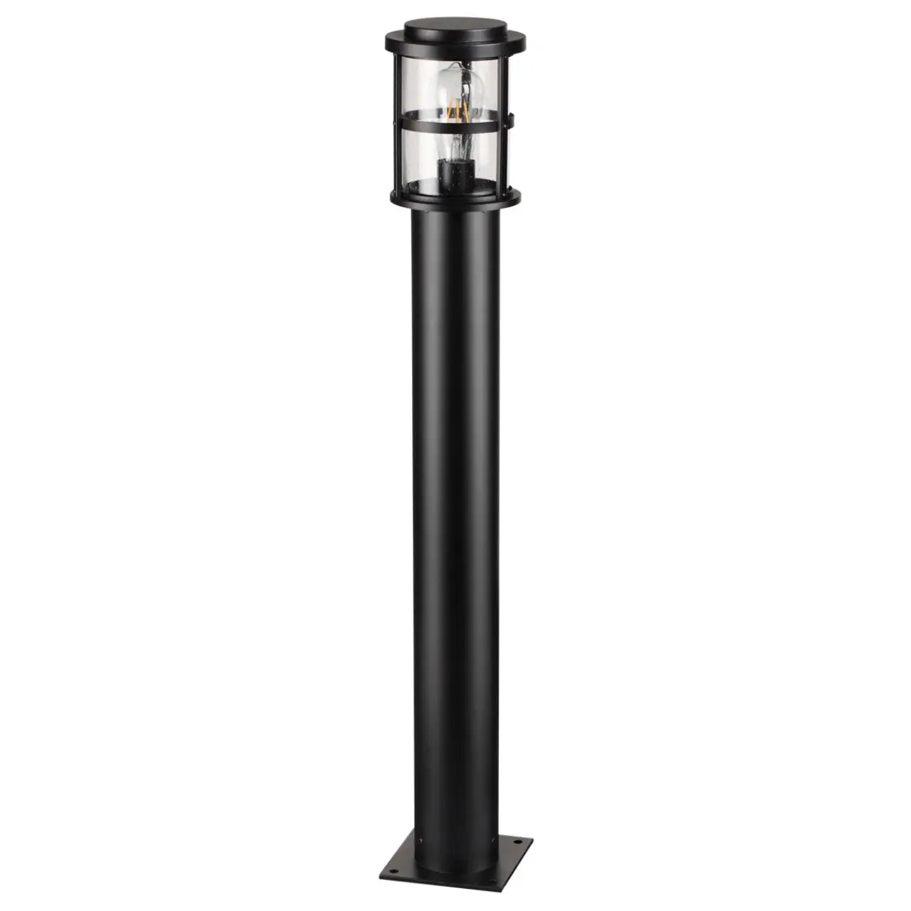 4964/1F NATURE ODL22 581 черный/стекло Ландшафтный светильник на столбе E27 1*60W IP44 MAGUS |