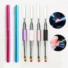 1 шт. двухсторонняя акриловая УФ-гель для наращивания ногтей, моделирующая ручка для рисования цветов, кисть для удаления УФ-геля, шпатель, палочка, инструмент для маникюра