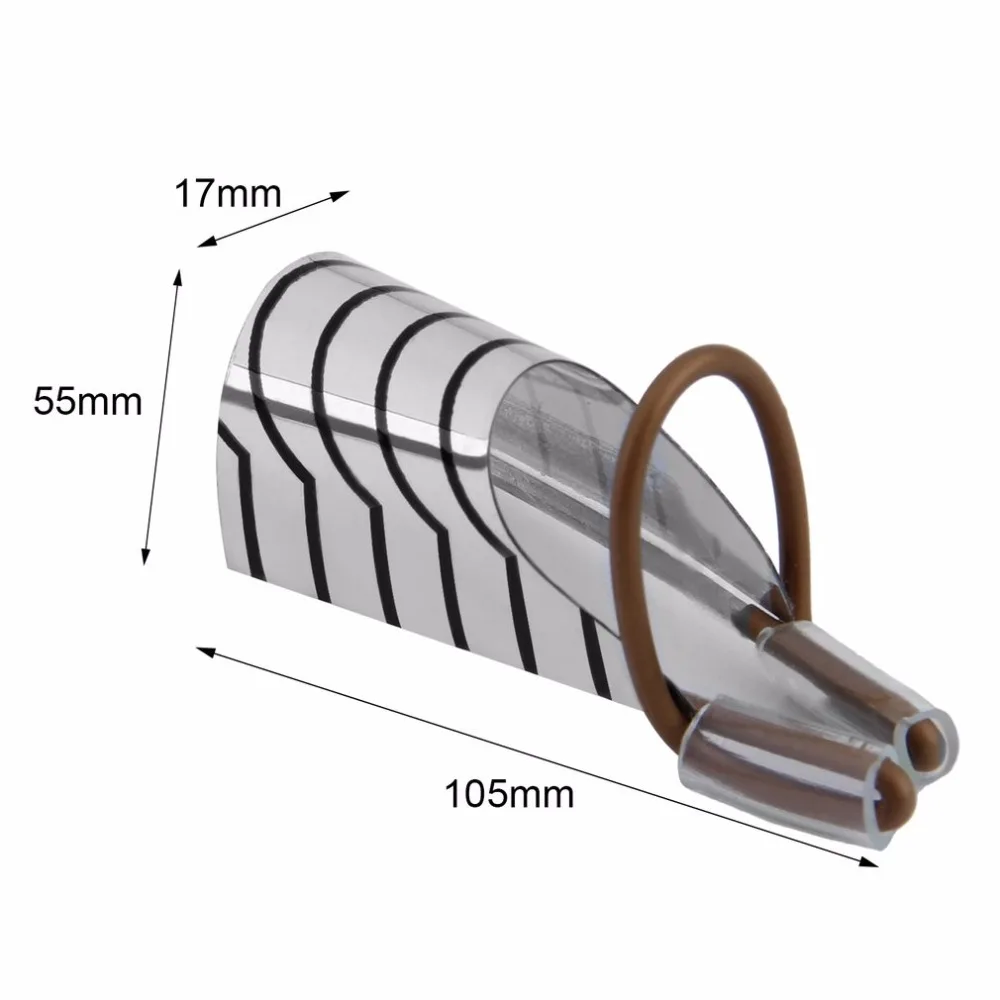 5 шт. многоразовые алюминиевые направляющие формы для ухода за ногтями|Форма