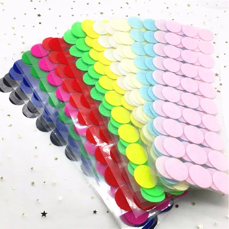 Многоцветные клейкие крючки и петли 30 мм Волшебная наклейка прочная