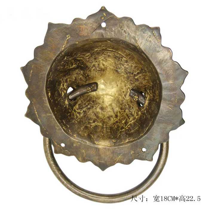 Ручка молоток для дверей медное чудовище ручной работы антикварная мебель в