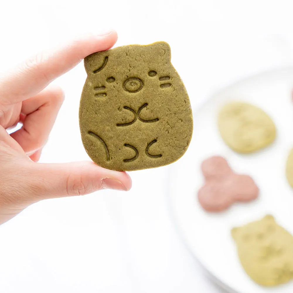 

Corner Bio Set of Cookie Cutters 3d Cartoon Mold Plastic Pressing Fun Baking Molding Unicorn Cookie Mould