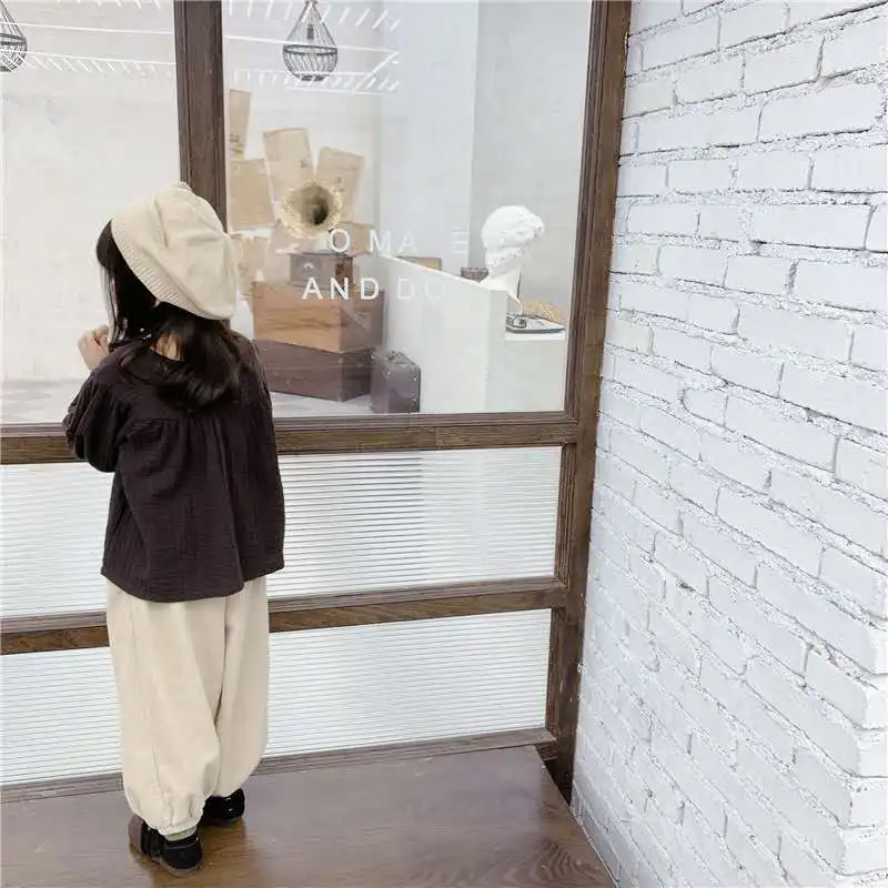 Детские осенние новинки 2020 осенняя одежда для девочек рубашки с длинными