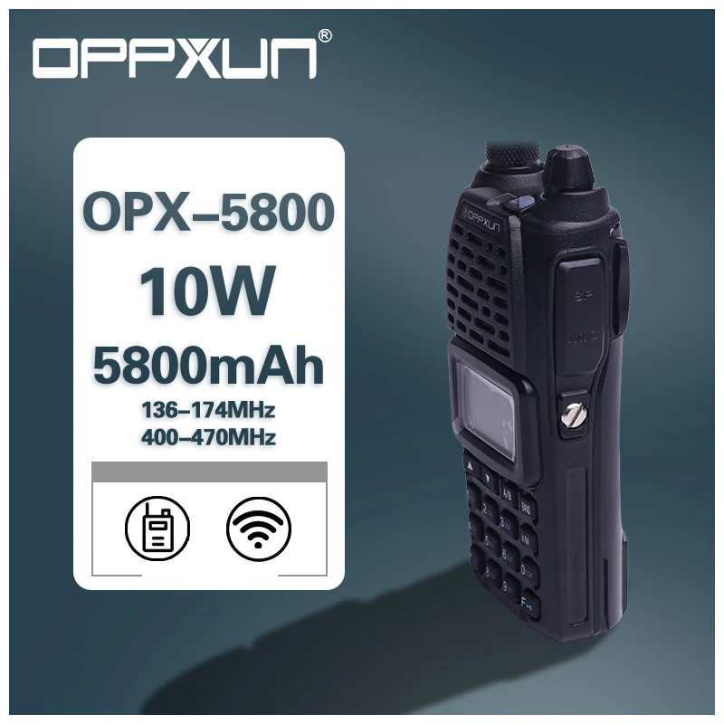 2021 OPPXUN OPX 5800 дальний иди и болтай Walkie Talkie PTT VHF Любительская рация двойного