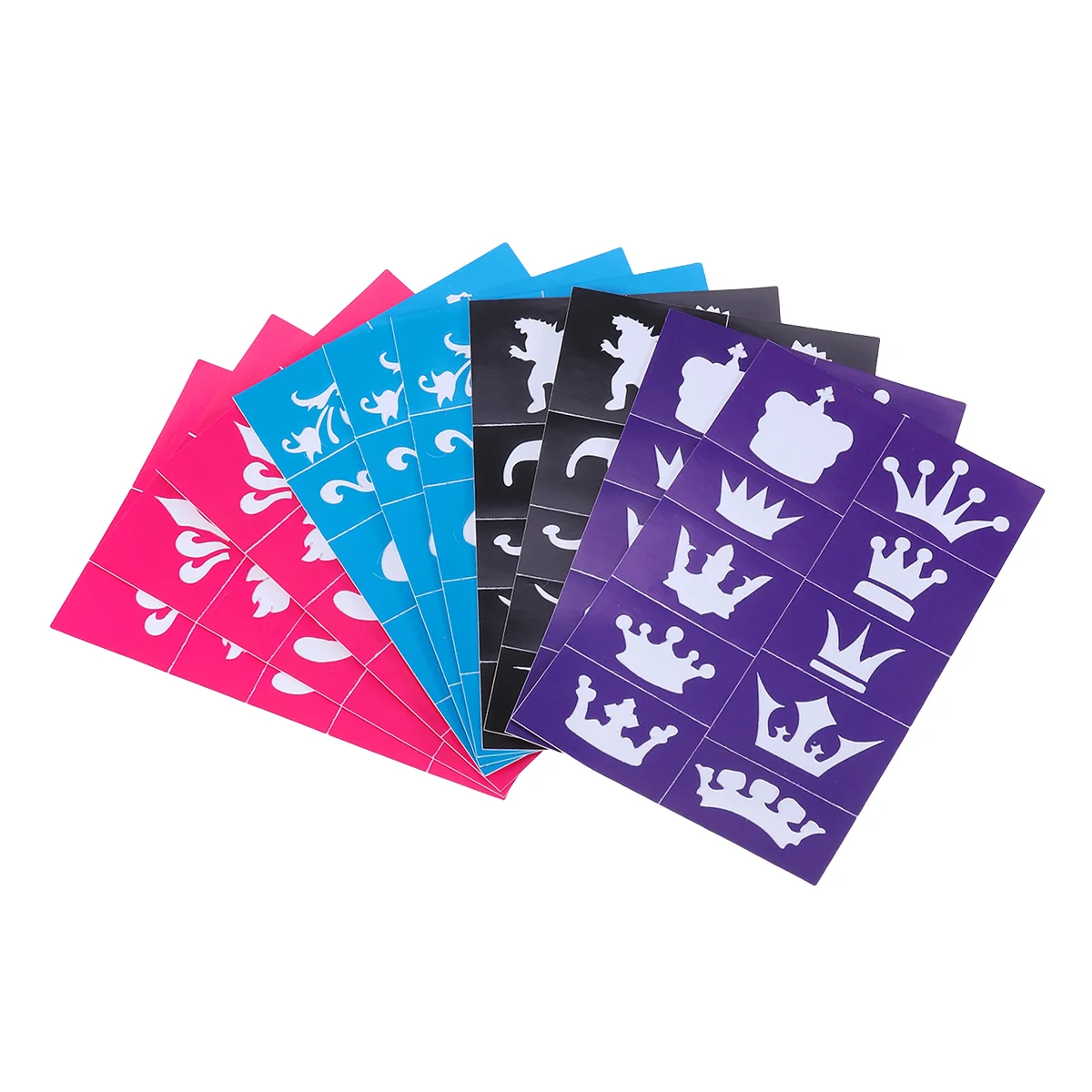 

20pcs Self-adhesive Reusable Stencils Templates For Airbrush Spray Face Paint Henna Glitter Tattoos (Random Style)
