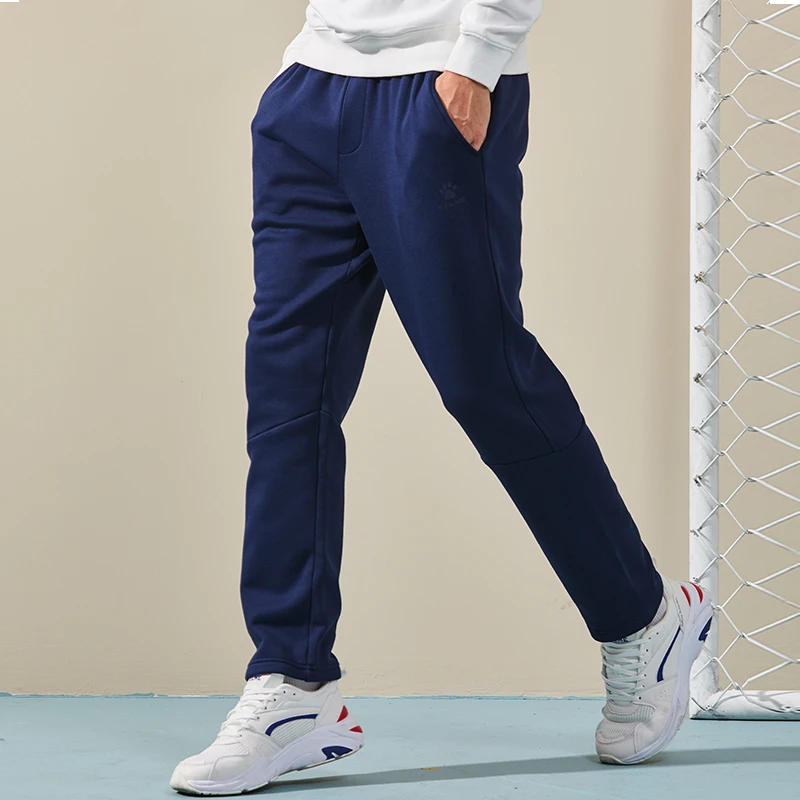 Мужские плотные спортивные брюки KELME теплые для осени и зимы свободные прямые