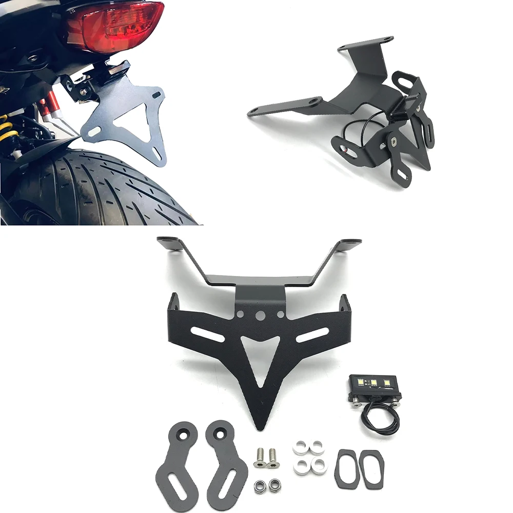 

For HONDA CB650R CBR650R CB 650 R 2019+ Motorcycle CNC Accessories Short License Rear Plate Tail Bracket License Plate Frame