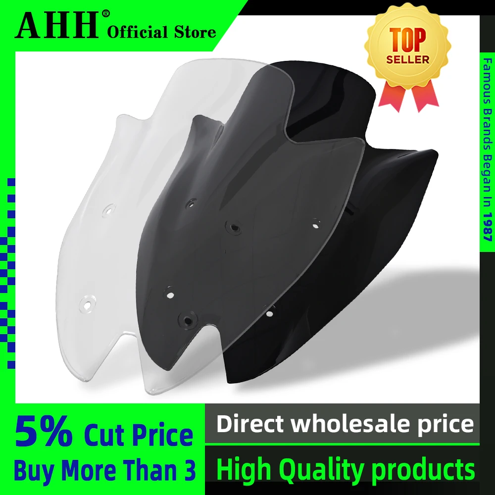 

AHH Motorcycle Windshield Spoiler Windscreen Air Wind Deflector For KAWASAKI Z1000 2010 2011 2012 2013 Protector Wind Deflectors