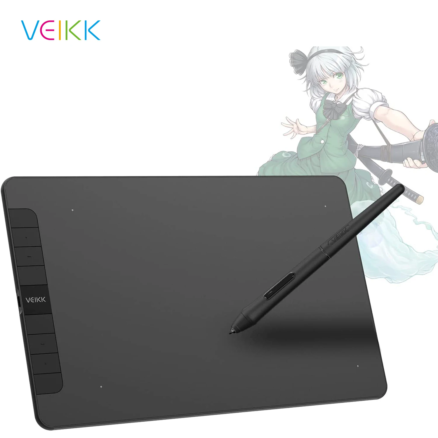 

VEIKK планшет для рисования VK1060 10x6 дюймов графический планшет для анимации доска для рисования с наклоном 8192 давление для искусства онлайн об...