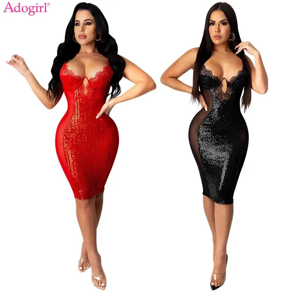 

Сексуальное кружевное платье на бретелях-спагетти, на молнии, с V-образным вырезом