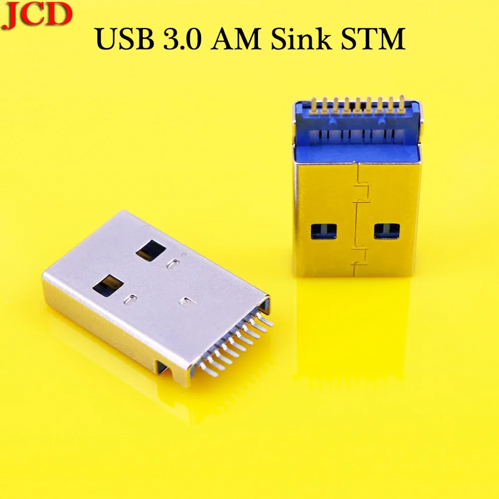 JCD New USB 3.0 A Type Male Plug Connector High-speed Data Transmission Jack Charging Socket Soldering | Обустройство дома
