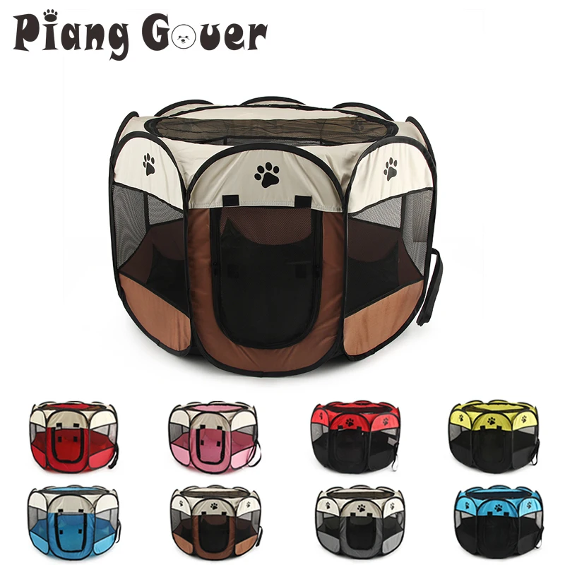 Портативная складная палатка для домашних животных домик собак клетка питомник
